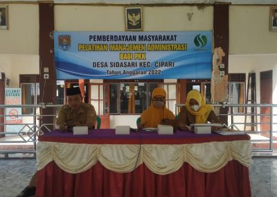 PELATIHAN MANAJEMEN ADMINISTRASI PKK