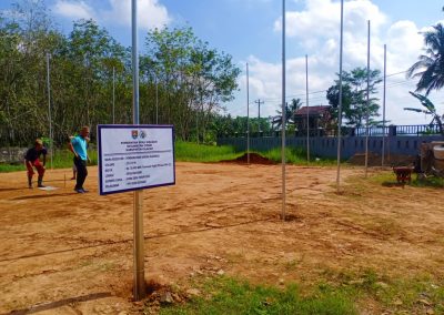Desa Sidasari Bangun Sarana Olahraga untuk Warga
