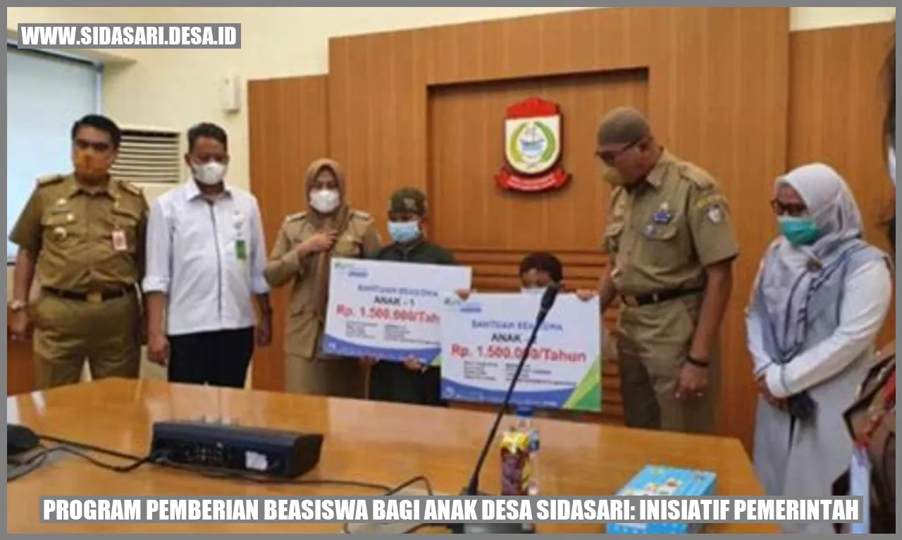 Mahasiswa dari desa yang menerima beasiswa sedang belajar